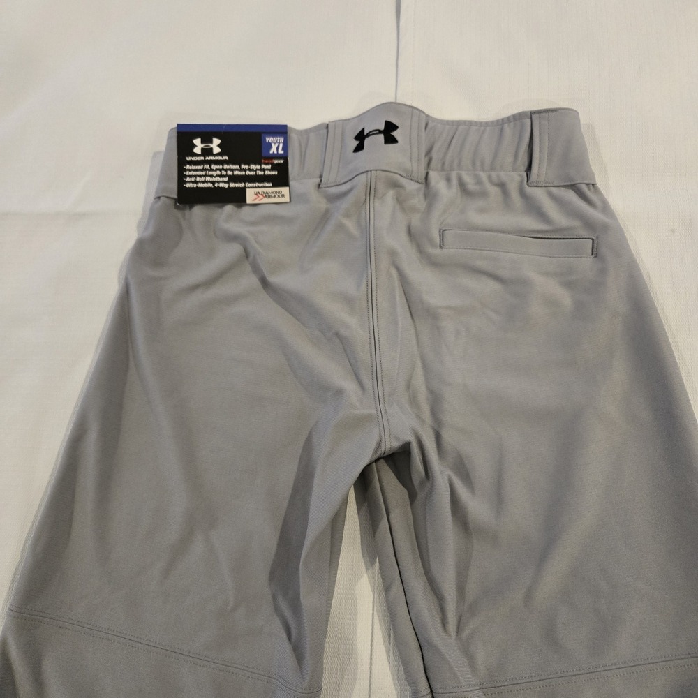 NWT Under Armour Youth Baseball Utility Pants Relaxed Fit Anti-Roll‎ Waist  YXL